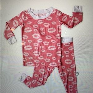 Little Sleepies girls 2 piece bamboo pajamas